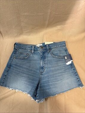 Vintage Thread Women's Blue Denim Frayed Hem Shorts Sz 6 NWT